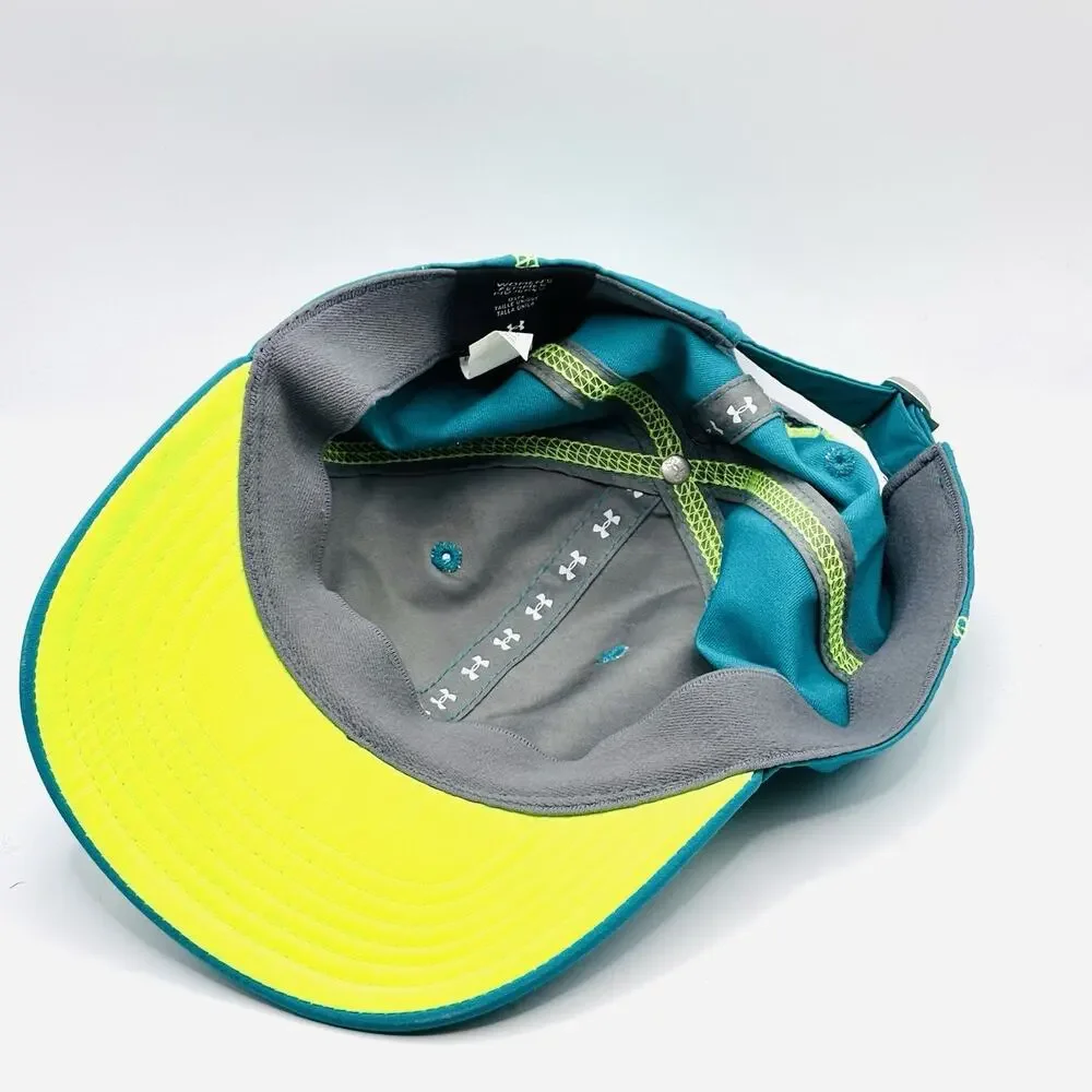 UNDER ARMOUR Women’s Strapback 6 Panel Hat Hat Adjustable ONE Size Blue Yellow
